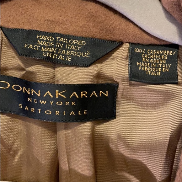 Donna Karen 100% cashmere hand tailored men’s coat